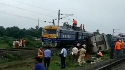 ट्रैन हादसा: रेलवे ट्रेक से उतरा मालगाड़ी का डिब्बा, कई ट्रेनें हुई प्रभावित