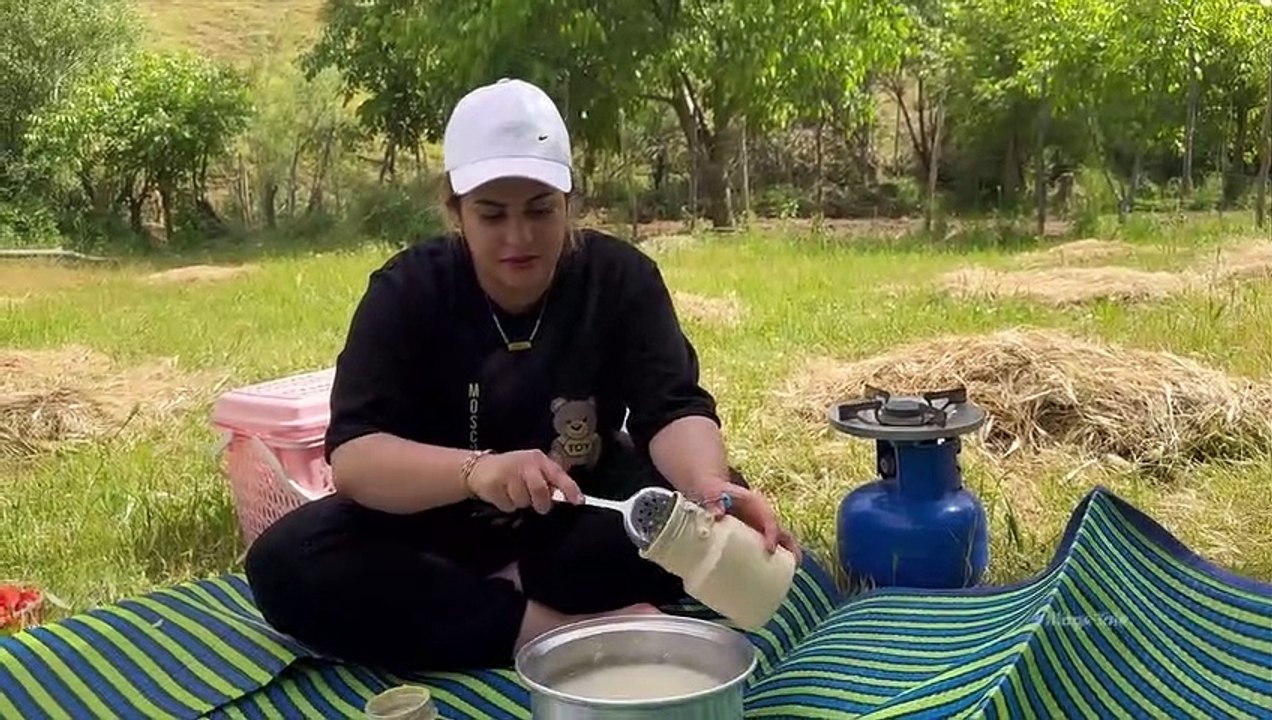 High pressure fresh water springs in the village of Iran - Iranian village life in 4K