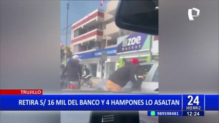 Download Video: Trujillo: hampones roban S/16 mil a un hombre que acababa de retirar del banco