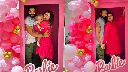 Debina Bonnerjee Gurmeet Choudhary Daughters Lianna Divisha के साथ Barbie Theme Party Full Video