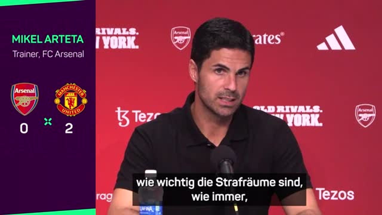 Arteta nach United-Niederlage: 'Ein guter Test'