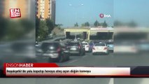Başakşehir'de yolu kapatıp havaya ateş açan düğün konvoyu