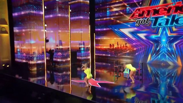 The Rybka Twins' ELECTRIFYING performance lights up the stage! _ Auditions _ AGT 2023