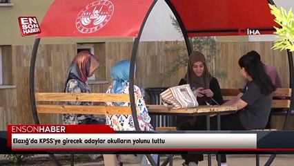 Elazığ’da KPSS’ye girecek adaylar okulların yolunu tuttu