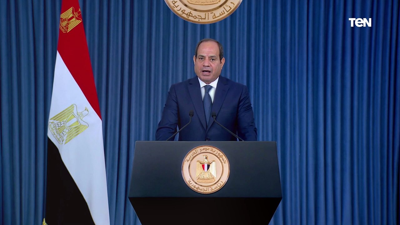 كلمة الرئيس  السيسي بمناسبة الاحتفال بذكرى ثورة...