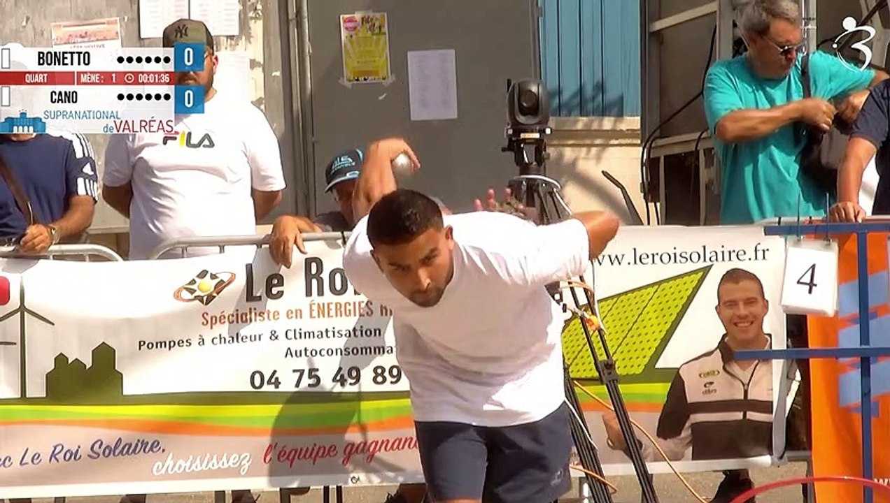 Quart BONETTO vs CANO : Supranational de pétanque de Valréas triplette open 2023