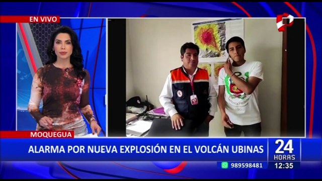 Moquegua: continúa alarma por nueva explosión en el volcán Ubinas