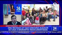 Jorge Fernandez opina sobre ley que sanciona a quien rente a migrantes indocumentados