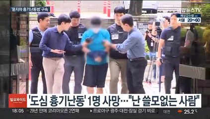 도심 무차별 흉기난동범 구속…사이코패스 검사 예정