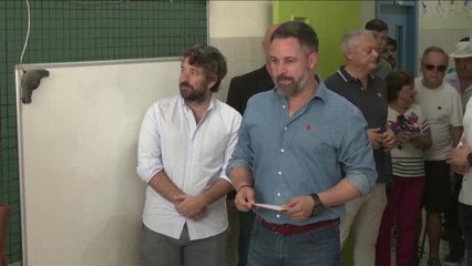 Así ha votado Santiago Abascal en las elecciones del 23J