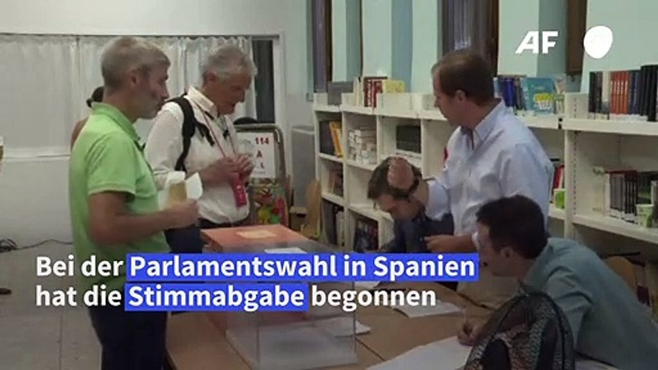 Wahl in Spanien - Sanchez gibt seine Stimme ab