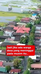 Tak Hanya Ada di Film Fiksi, Fenomena Pemakaman Dalam Air Juga Terjadi di Kalimantan Selatan