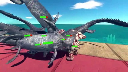 Epic War On The Sea - Aquatics VS Fantasy + Infernals - Animal Revolt Battle Simulator