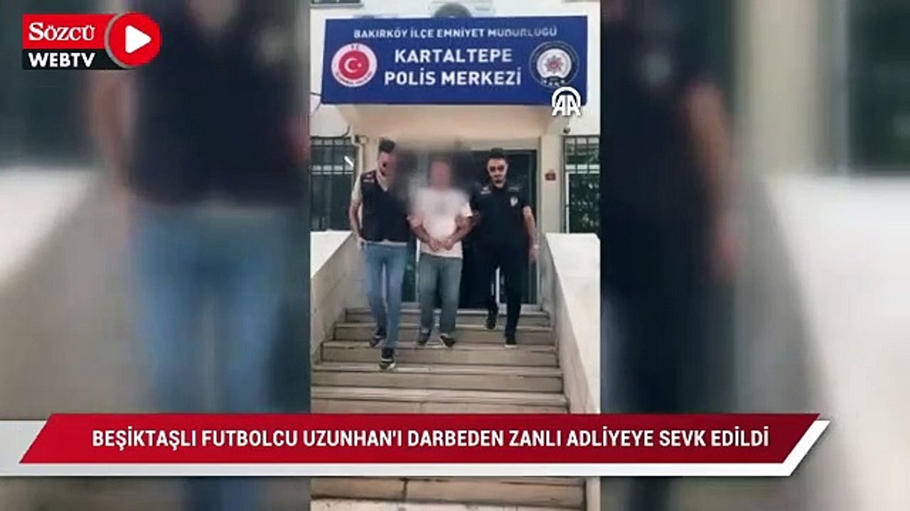 Beşiktaşlı futbolcu Emrecan'a saldıran şüpheli...