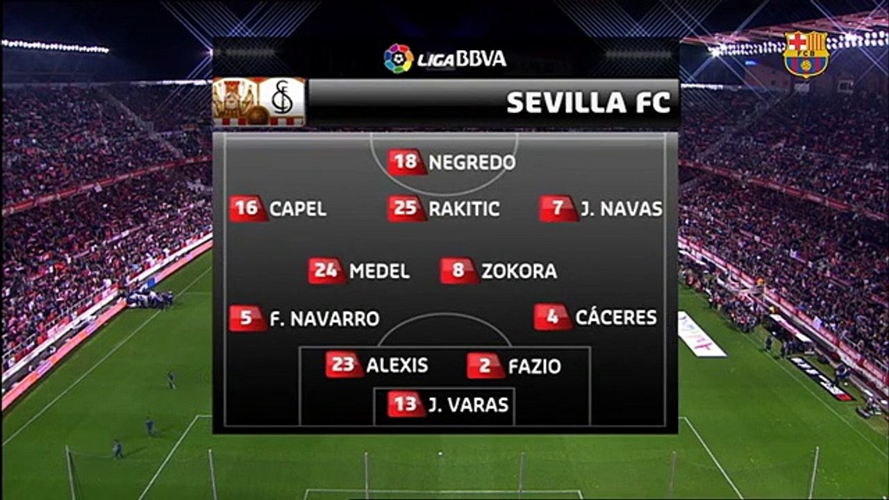 La Liga 2010/11 : Sevilla FC vs FC Barcelona ...