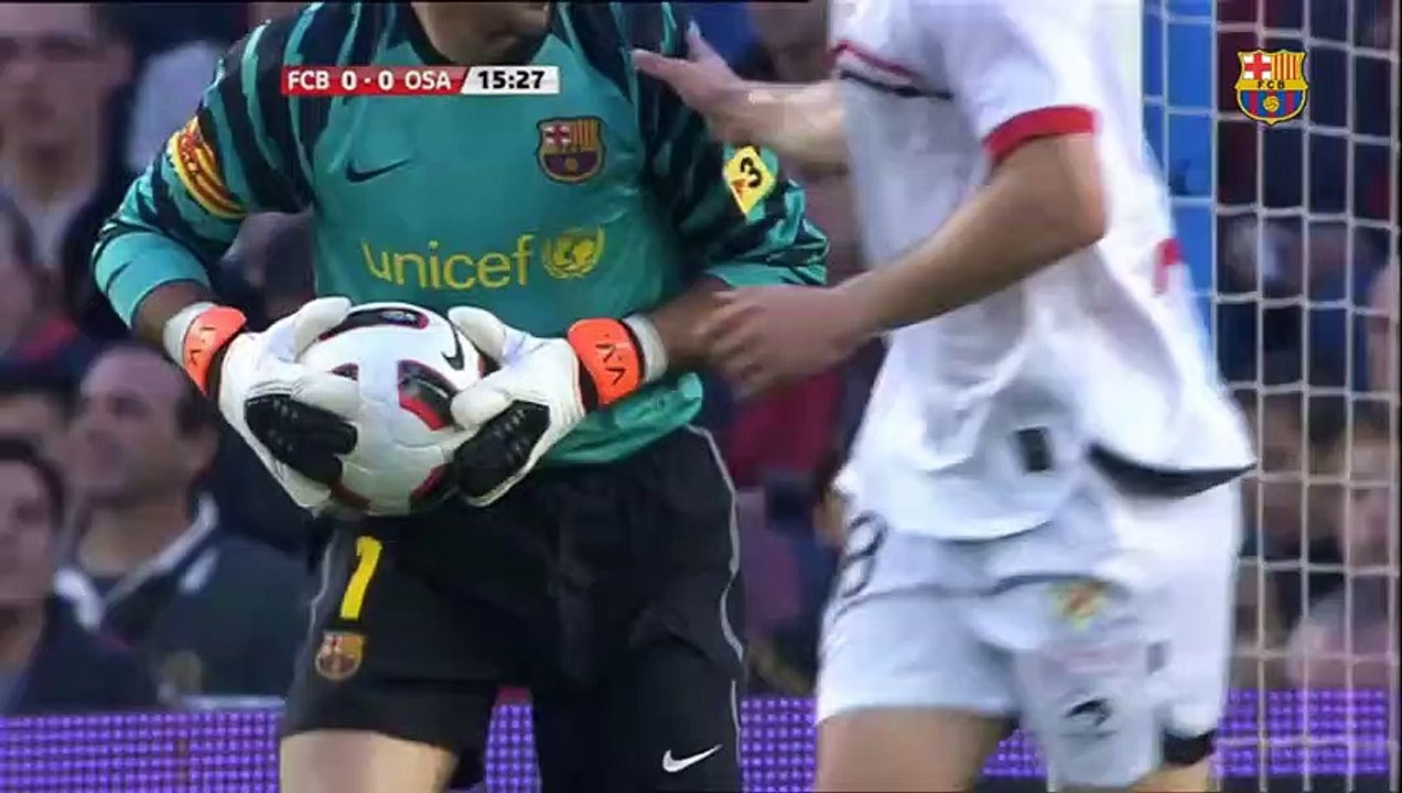 La Liga 2010/11 : FC Barcelona vs CA Osasuna - 1.Half