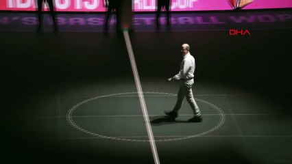 Terrain de sol en verre à LED utilisé lors de la Coupe du monde de basket-ball féminin FIBA ​​des moins de 19 ans