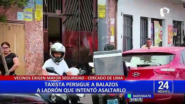 Frustró el robo de su auto: Conductor le quita la pistola a delincuente y lo hace huir a balazos
