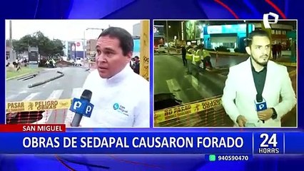 San Miguel: cierran tramo de la avenida Universitaria por forados que aparecieron en la vía