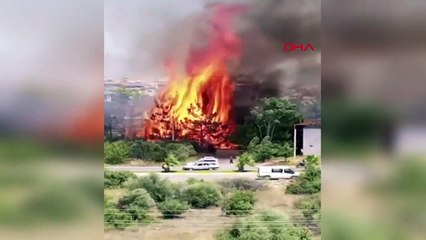 Antalya'da Elektrik Direğinden Çıkan Yangın Vatandaşların Yardımıyla Söndürüldü