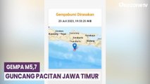 Gempa M5,7 Guncang Pacitan Jawa Timur