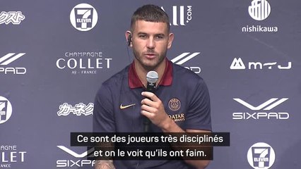 PSG - L. Hernandez : "Les joueurs japonais sont très disciplinés"