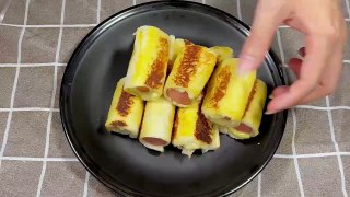 Sausage Roll with Mozzarella Cheese | Easy Recipes