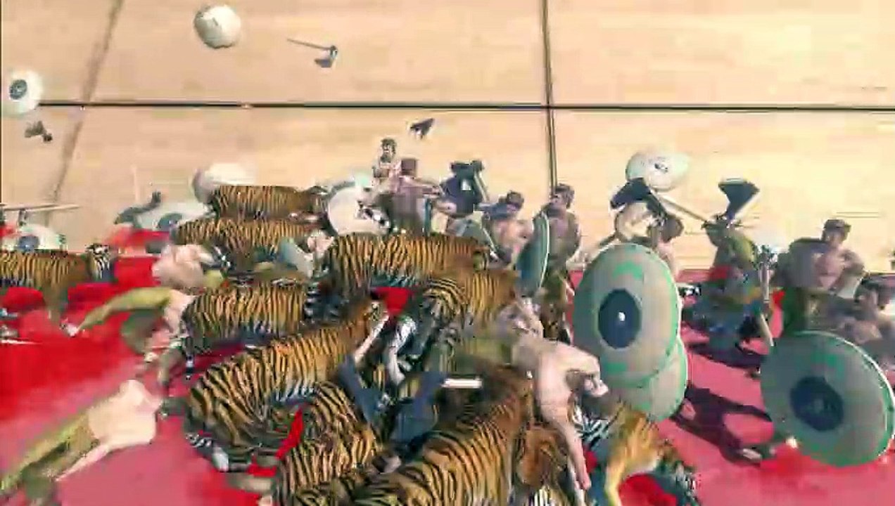 Armies Tournament   Modern Mammals vs  Ancient Humans - Animal Revolt Battle Simulator