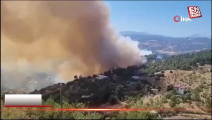 Kahramanmaraş'taki orman yangını evlere sıçradı