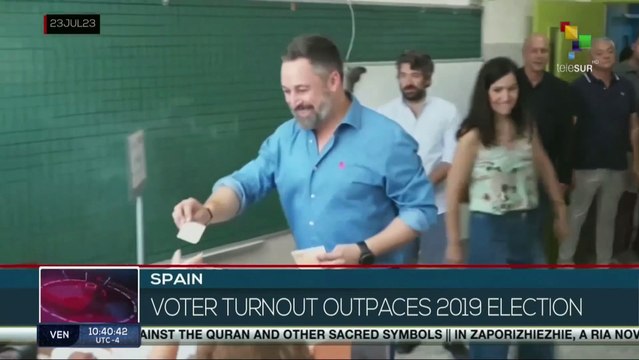 Voter turnout rises 2.4 points higher than in 2019 in Spanish elections