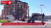 Diyarbakır'da 6 katlı bina yıkım sırasında çöktü; o anlar kamerada dha