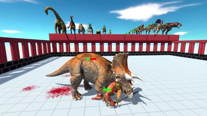 1 VS 1 - Achilles VS All Dinosaurs   Animal Revolt Battle Simulator