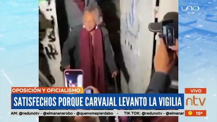 Repercusiones, Amparo Carvajal levanta su vigilia.
