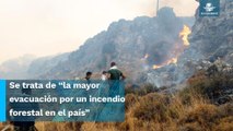 Evacuan a 19 mil personas por incendio en la isla Rodas en Grecia