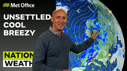 Met Office Evening Weather Forecast 23/07/23 - Rain clearing to showers