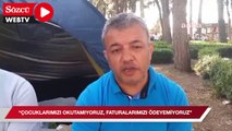 Emekli maaşına yapılan zamı protesto etmek için oturma eylemi başlattılar