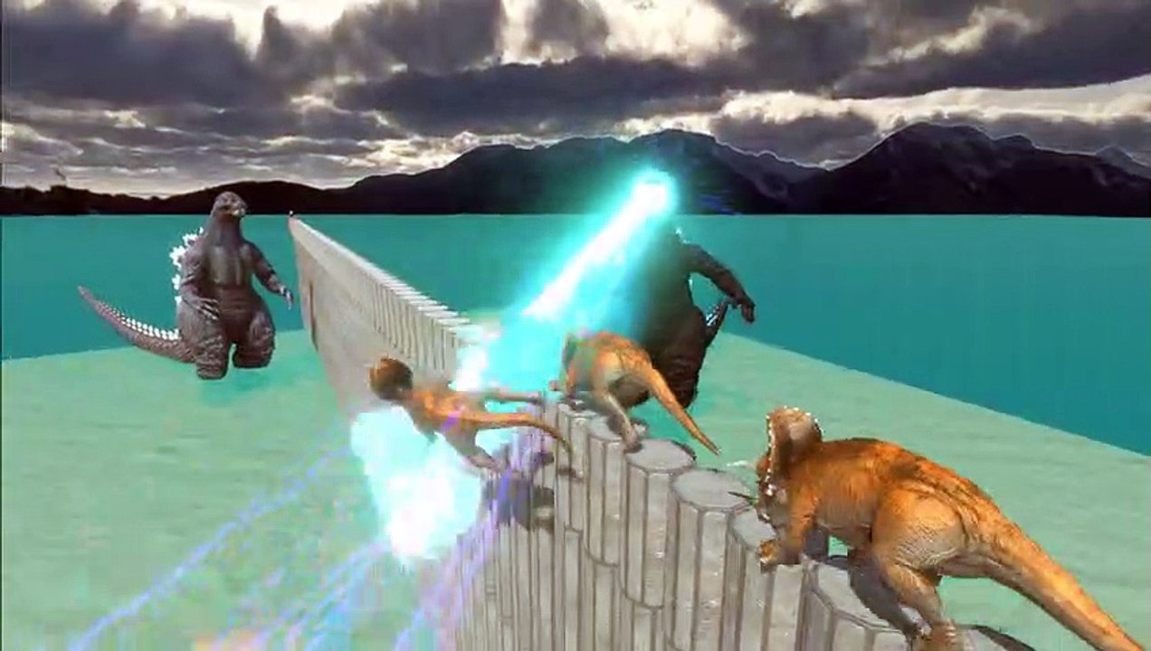 Deadly Bridge   Run Away from Godzilla - Animal Revolt Battle Simulator