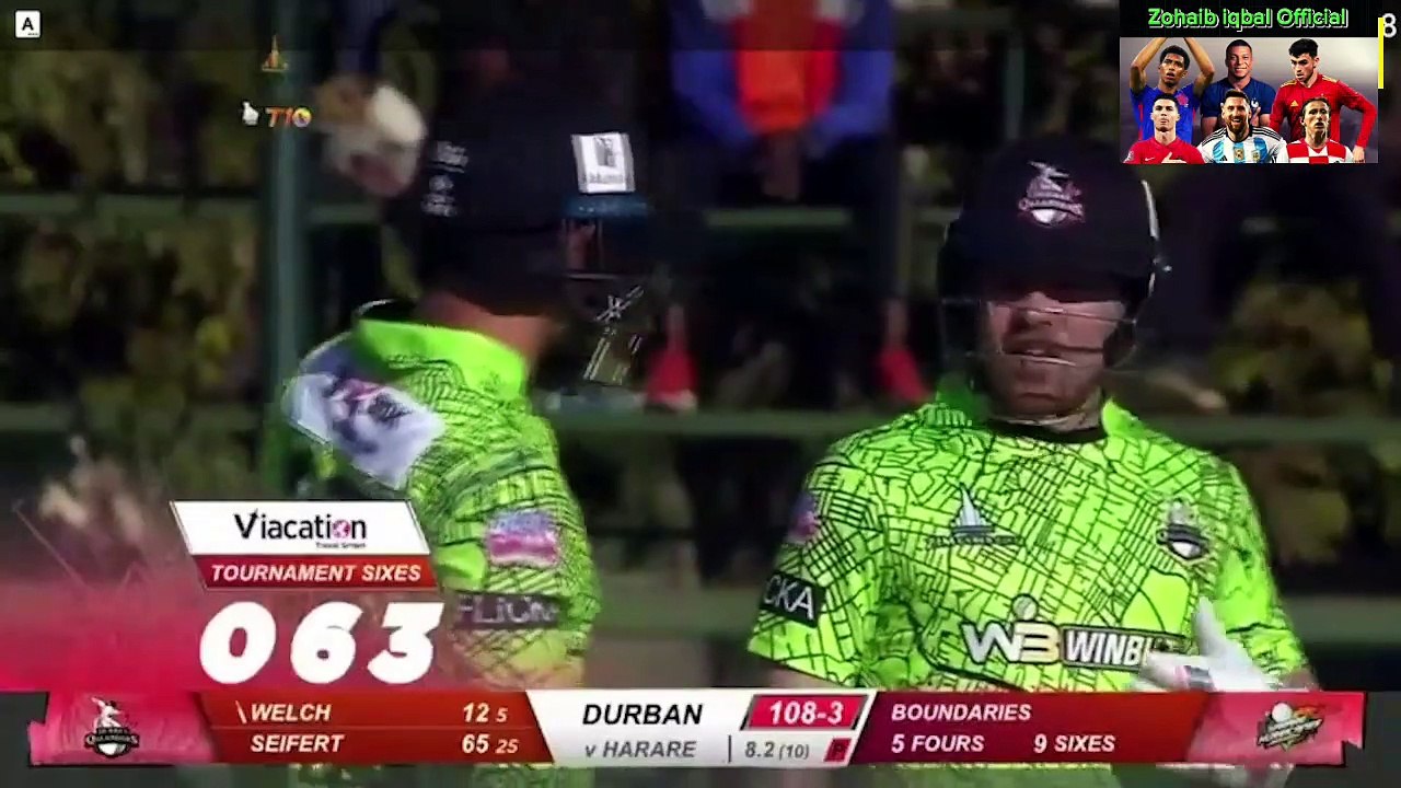 Durban Qalandar vs Harare Hurricanes Highlights Match 7 Zim Afro T20 League 2023