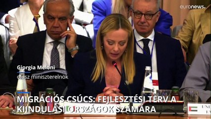 Fejlesztési tervet vázolt Meloni a kiindulási országok számára a migrációs csúcson