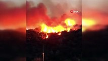 Seydikemer'deki orman yangınını söndürme çalışmaları sürüyor