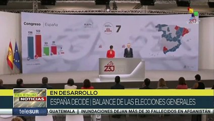 En Conferencia de Prensa actualizan resultados del escrutinio en España