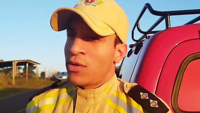 Tenente Tiago, do Corpo de Bombeiros, fala sobre os dois acidentes na Estrada Dias, em Umuarama