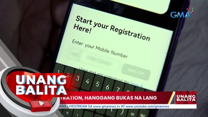SIM registration, hanggang bukas na lang | UB
