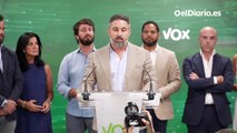 Santiago Abascal reacciona al resultado electoral