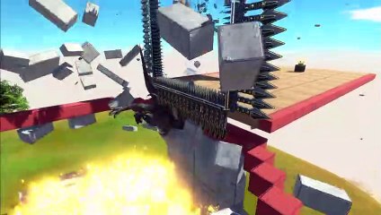 Chainsaw T-rex vs Katana Spino - Animal Revolt Battle Simulator