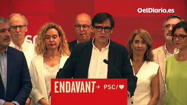 El PSC arrasa en Cataluña con un independentismo a la baja pero que podría ser decisivo