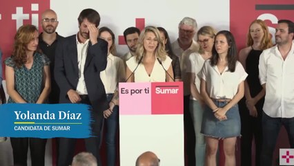 Yolanda Díaz: "La esperanza venció al miedo"