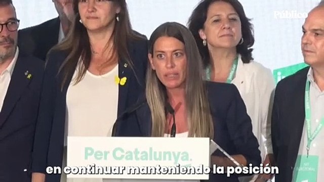 Míriam Nogueras (Junts): No haremos presidente a Sánchez a cambio de nada
