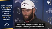 Rahm proud of Open week while tipping his cap to winner Harman