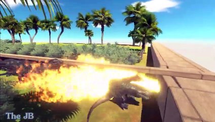 Run Away from Hungry Dinosaurs on a Small Bridge - Animal Revolt Battle Simulator